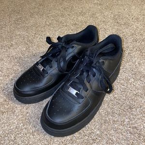 Nike Black Air Force Ones